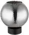 Globo Ulf Tischleuchte Metall schwarz matt Rauchglas, E27, H22cm