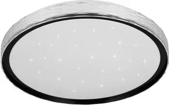 Trio Varda LED-Deckenleuchte &Oslash;39cm, schwarz, Fernbedienung