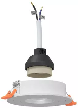 vidaXL Einbaustrahler 24er-Set Rund GU10 Wei&szlig; &Oslash;91mm