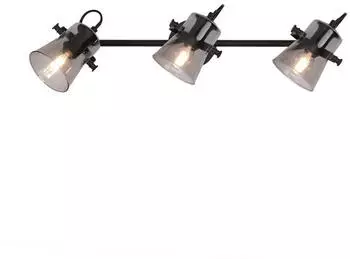 JUST LIGHT TINULA Wandleuchte 3-flammig schwarz schwenkbar (15283-18)
