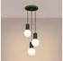 Sollux Halo 3P Pendelleuchte Aluminium/Glas olivgrün 3xG9 (SL.1725)