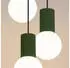 Sollux Halo 3P Pendelleuchte Aluminium/Glas olivgrün 3xG9 (SL.1725)