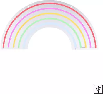 JUST LIGHT NEON-RAINBOW LED Neon-Bild mehrfarbig 8,5W USB (85024-70)