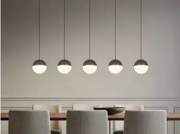 Trio Senta LED-H&auml;ngelampe 5-flammig Anthrazit 114cm 3000K (R33555142)