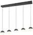 Trio Senta LED-Hängelampe 5-flammig Anthrazit 114cm 3000K (R33555142)