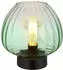 Globo LED Tischleuchte Metall/Glas, schwarz/grün, 7W 630lm, E27 (D 23cm)