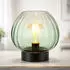 Globo LED Tischleuchte Metall/Glas, schwarz/grün, 7W 630lm, E27 (D 23cm)