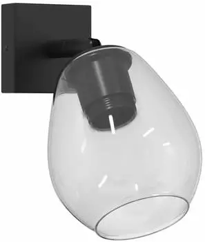 vidaXL Deckenstrahler Schwarz Glas und Metall 13x13x26cm (42001218)
