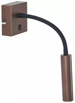 QAZQA Gosna Moderne Wandleuchte mit USB-C-Anschluss, Bronze (108669)
