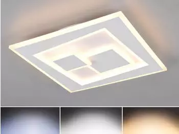 Trio Degas LED Decken- und Wandleuchte dimmbar, wei&szlig;, 35,5cm (R63511131)