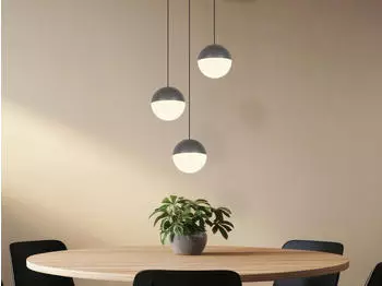 Trio Senta LED-H&auml;ngeleuchte 3-flammig Anthrazit &Oslash;25cm 3000K (R33553342)