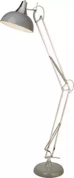 Searchlight Goliath Stehleuchte Grau, Metall, E27, 170cm, verstellbar