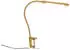 QAZQA Lionard Klemm-Schreibtischleuchte LED dimmbar Messing (105653)