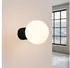Sollux Halo Wandleuchte Aluminium/Glas Schwarz IP44 G9 (SL.1712)
