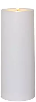 Star Trading Flamme Rak LED-Kerze 27,5cm Kunststoff wei&szlig;, Timer & Sensor, Batterie (061-25)