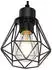 QAZQA Chon Stehlampe Landhaus 2-flammig, schwarz mit Holz (103237)