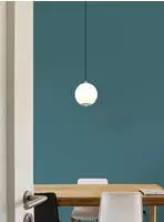 GLOBO LIGHTING H&auml;ngeleuchte "SIMMONS" LED-Modul 1 Stk. Warmwei&szlig; H&auml;ngelampe