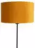 QAZQA Parte Fl Stehlampe mit gelbem Samt-Schirm, Schwarz/Gold, 60W (98585)