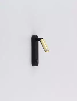 TK Lighting Enza Wandleuchte schwenkbar schwarz-gold G9 (6623)