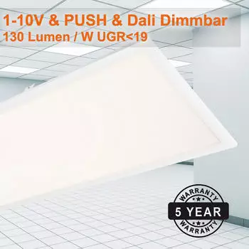 Mextronic LED Einlegepanel 1195x295mm 40W 4000K UGR19 1-10V/DALI (PANUGR1195295W440W10DIM04)