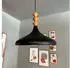 Bamyum Champion Pendelleuchte Holz/Metall E27 Ø35cm Schwarz (BMM2066XXXQ01)