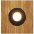 HerzBlut Lennon Deckenleuchte, Holz, 20cm, GU10 (12510S)