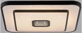 JUST LIGHT Turanus LED-Deckenleuchte Sternenhimmel 23W 3000K schwarz (15457-18)