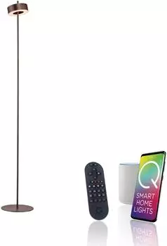 Paul Neuhaus Q-Rotate LED-Stehlampe Smart Home, Metall dunkelbraun (324-34)