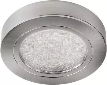 SSC-LUXon LED-Unterbauleuchte 3er-Set rund, Edelstahl gebürstet, 2W warmweiß, 12V (1130)