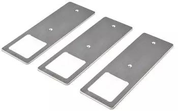 Kalb LED Unterbauleuchten, Edelstahl geb&uuml;rstet, 5W, warmwei&szlig;, 3er-Set (KA220040_3er)