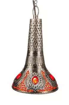Marrakesch Orient & Mediterran Interior Ajdina Pendelleuchte Messing, silber, 30cm (zen-zl-216-312)