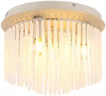 Globo Gorley Deckenleuchte 5-flammig, Glas, sandfarben, &Oslash; 32cm (45510610-0)