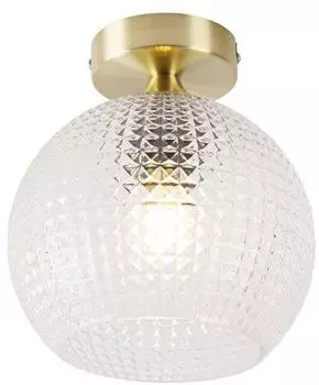 QAZQA Sphere Deckenleuchte Art D&eacute;co, Messing, smart dimmbar (107269)
