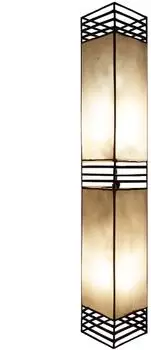 Marrakesch Orient & Mediterran Interior Koutoubia Stehlampe Leder, natur, 120cm (hln002120)