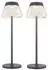 Globo LED-Tischleuchte mit Touchdimmer, anthrazit, 38cm, 2er-Set