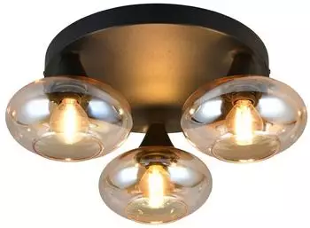 Trio DIVINA Deckenleuchte 3-flammig, amber, ⌀39cm (R66643013)
