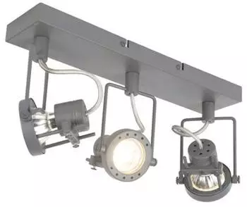 QAZQA Suplux Industrie-Deckenstrahler 3-flammig, anthrazit, schwenkbar und neigbar (94740)