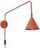 Sollux NOX Wandleuchte roter Ocker, Stahl, 1xE14 10W (SL.1701)