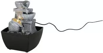 Trio LUMA LED-Tischleuchte Kunstharz, braun, USB (LUMA)