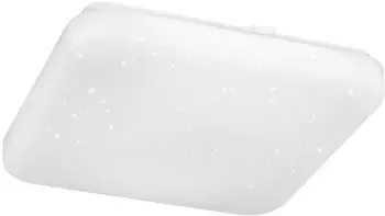 Eglo Pogliola LED-Deckenleuchte Kristall-Effekt, wei&szlig;, 33x33cm (75905)