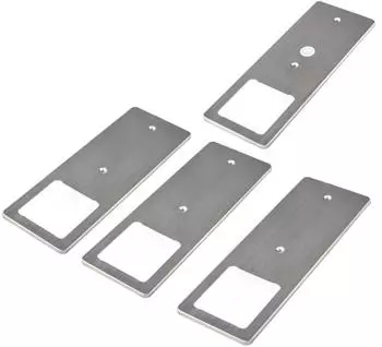Kalb LED Unterbauleuchte Edelstahl geb&uuml;rstet 5W Touch-Dimmfunktion neutralwei&szlig; 4er Set (KA220041_S4)