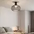 Globo LED-Deckenleuchte Metallgeflecht rostfarben Ø40cm