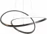 Trio MANSA LED-Pendelleuchte Metall Spiralschirm schwarz, Ø 50cm (MANSA)