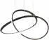 Trio MANSA LED-Pendelleuchte Metall Spiralschirm schwarz, Ø 50cm (MANSA)