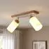 Globo LED-Deckenleuchte schwenkbar, Holz/Metall, 60cm