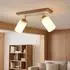 Globo LED-Deckenleuchte schwenkbar, Holz/Metall, 60cm