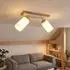 Globo LED-Deckenleuchte schwenkbar, Holz/Metall, 60cm