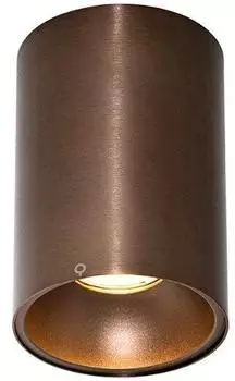 QAZQA Deep Aufbaustrahler GU10, dunkelbraun, Aluminium (Deep)