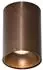 QAZQA Deep Aufbaustrahler GU10, dunkelbraun, Aluminium (Deep)
