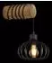 Globo Caldwell Wandleuchte Holz braun, Drahtgeflecht, E27 (Caldwell)